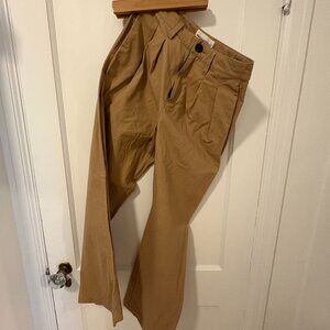 MARA HOFFMAN high waisted pleated cotton pants in size 4